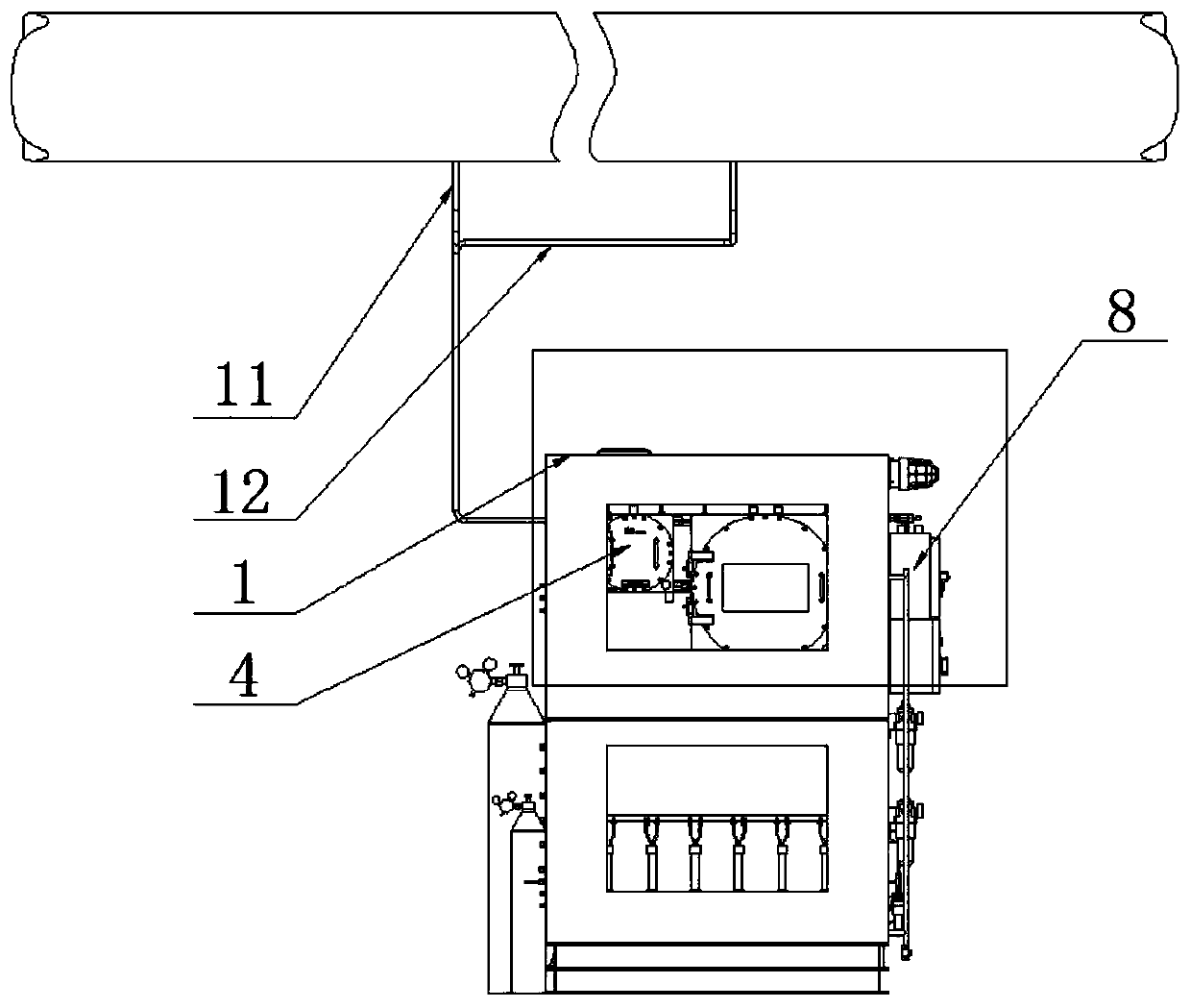 Oxygen detection system for coke oven gas