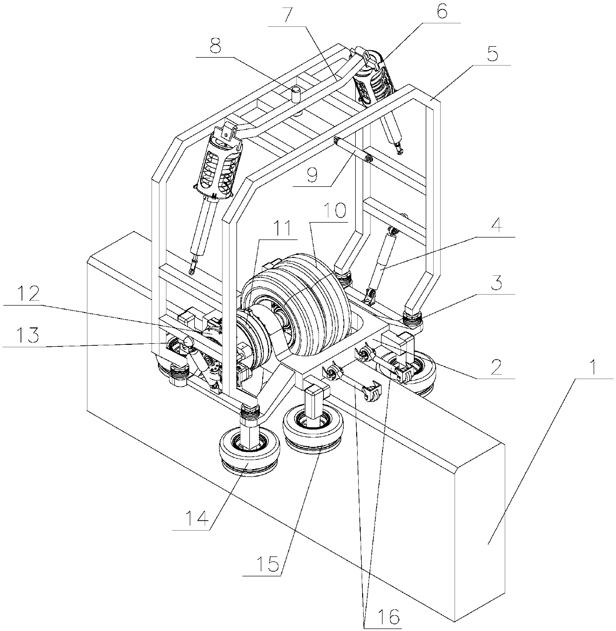 Straddle type monorail train and door frame type bogie thereof - Eureka ...