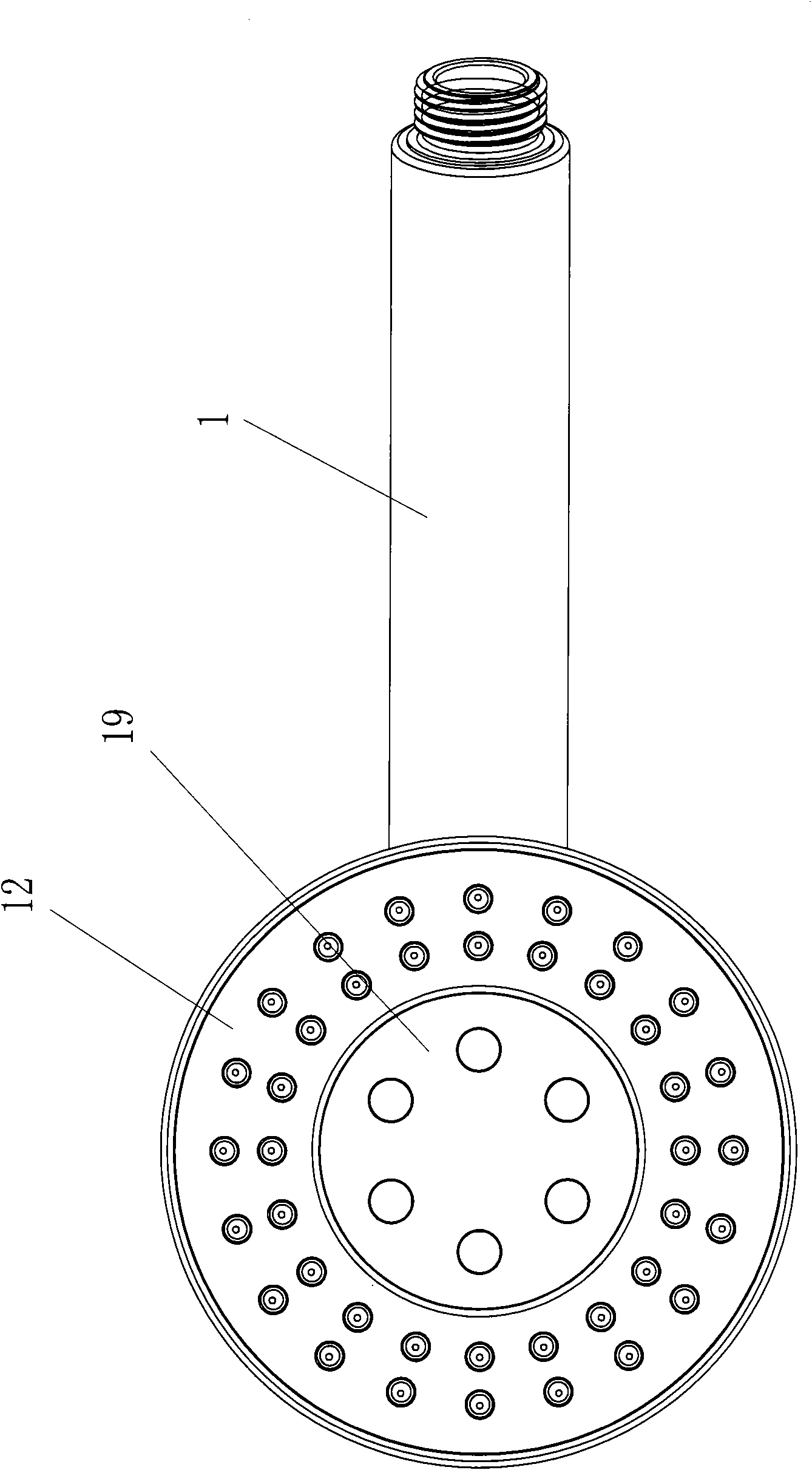Sprinkler with novel massage structure