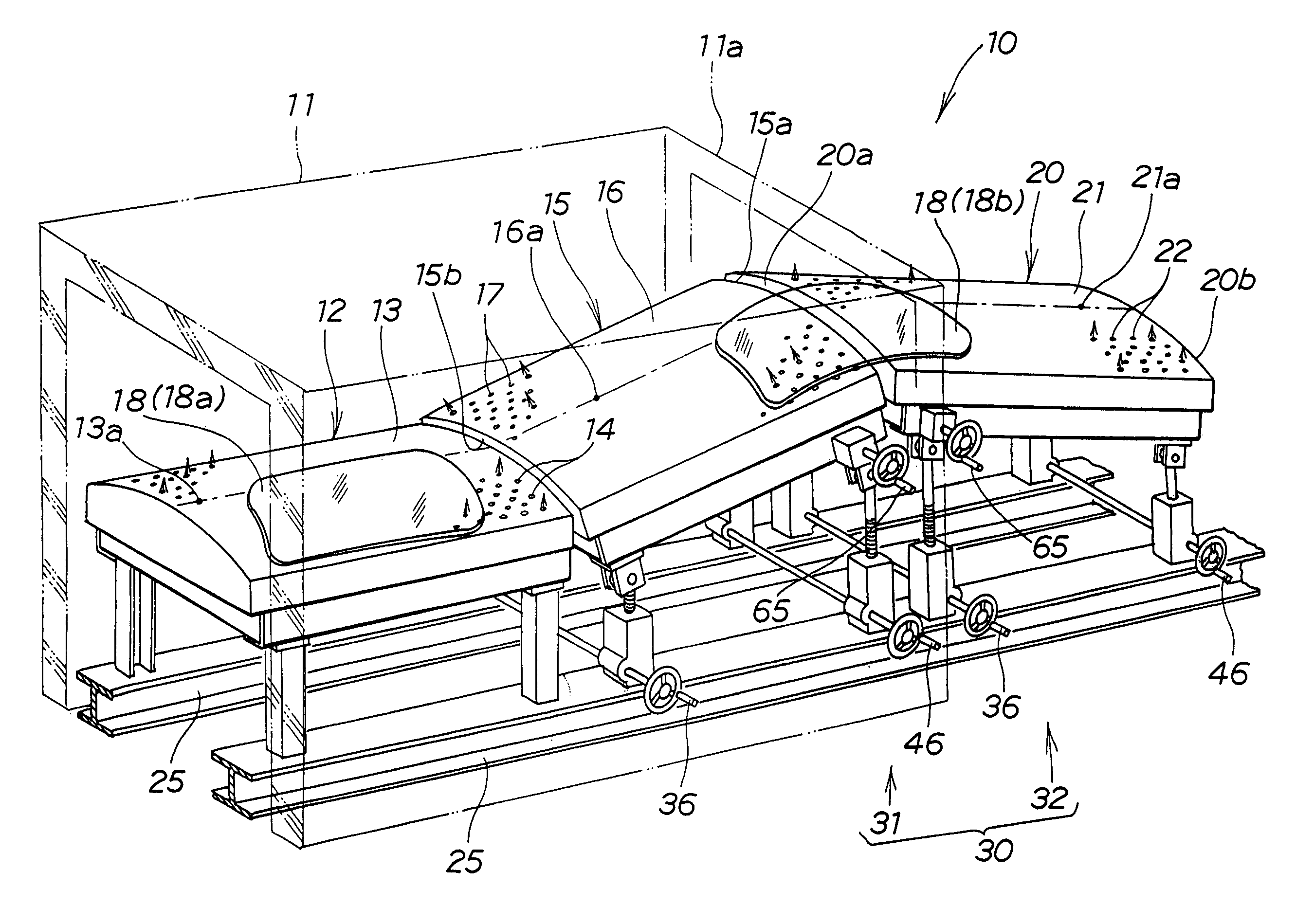Apparatus and method for bend-shaping a glass sheet