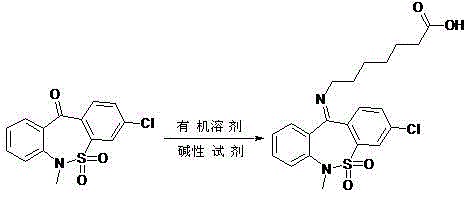Preparation method of tianeptine sodium impurity D