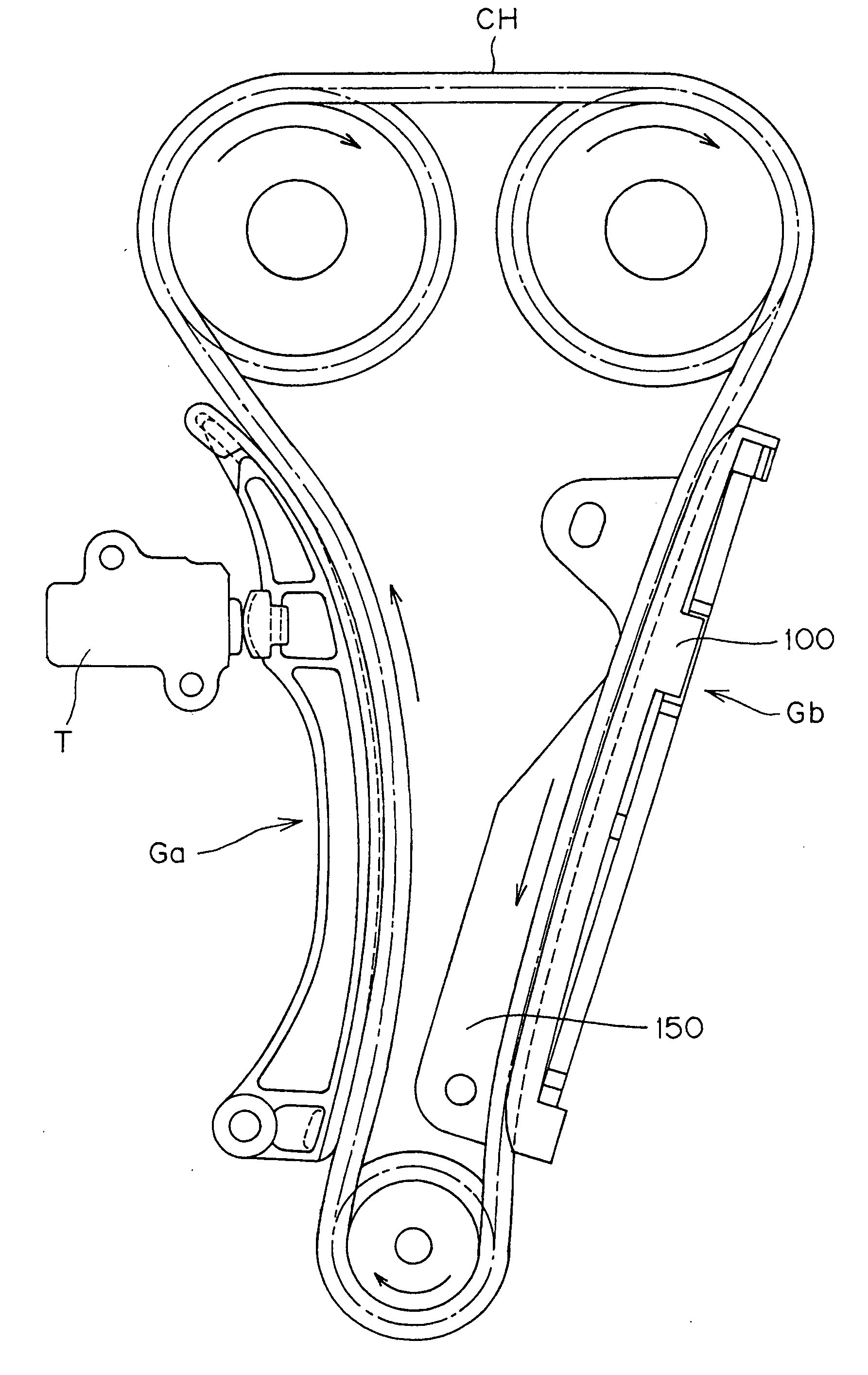 Sliding contact guide for transmission device