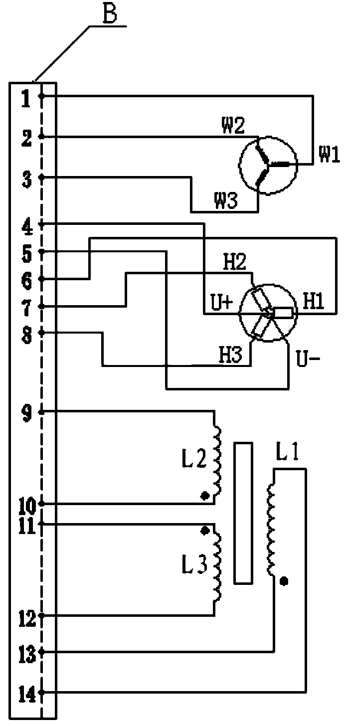 Electric steering engine electrical failure rapid detection circuit and method