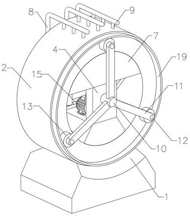Anti-corrosion treatment device for ventilation fan blade machining