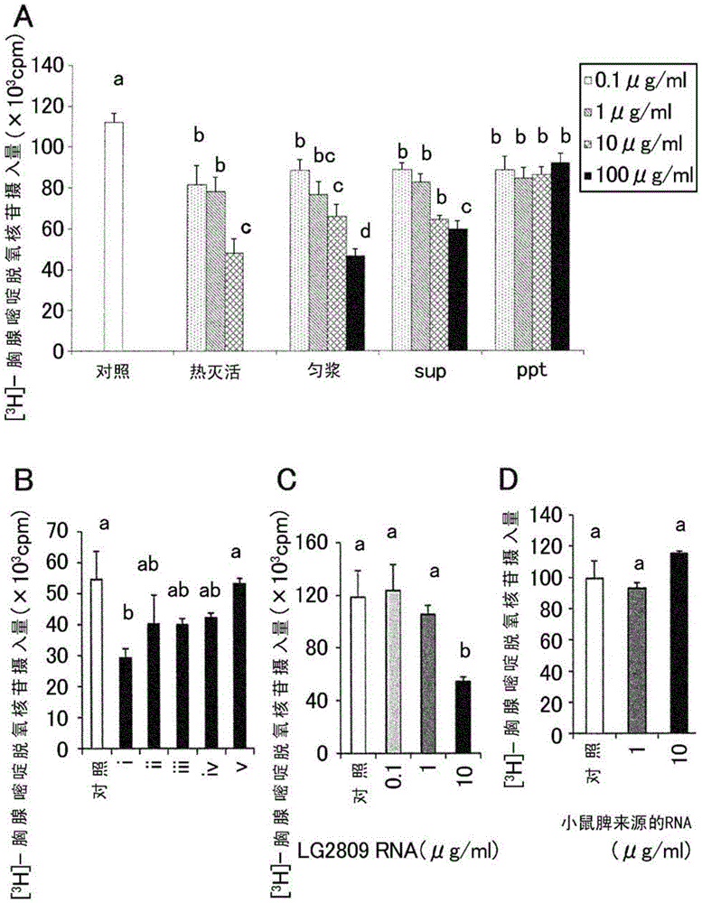 Use of the cell fraction of Lactobacillus gasseri in the manufacture of a composition for alleviating delayed-type hypersensitivity