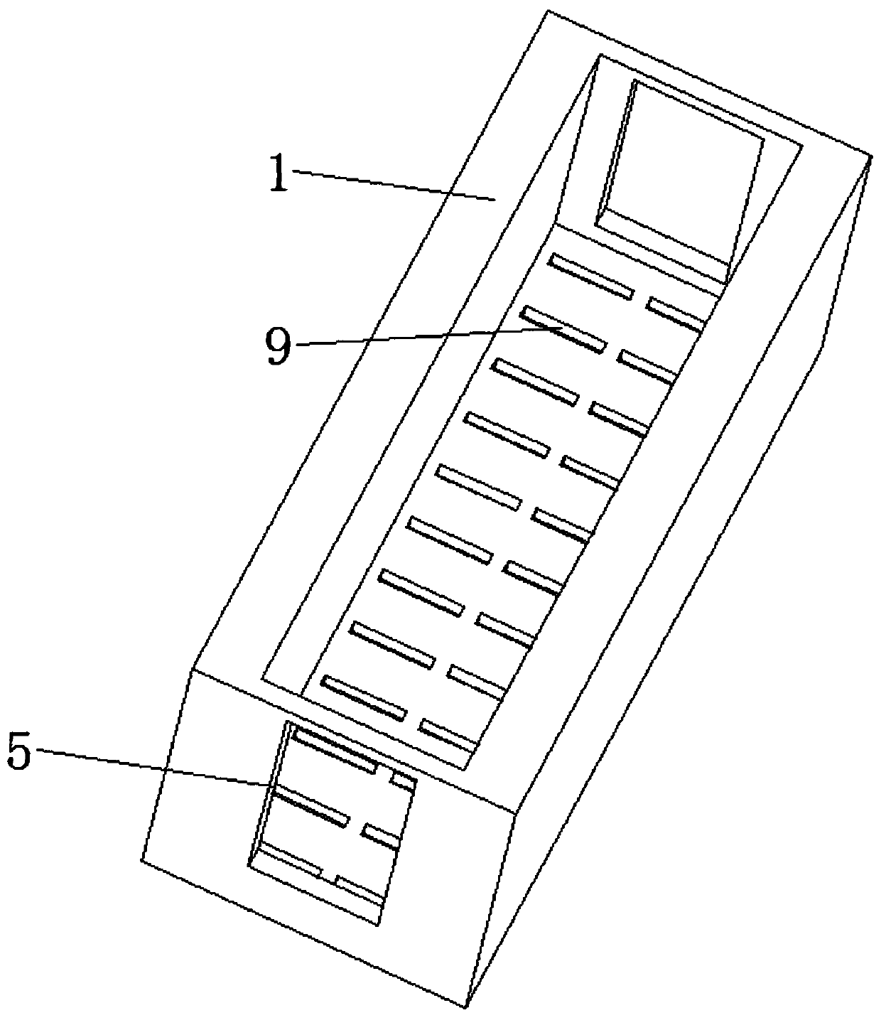 Improved hoof medicated bath device for veterinarian