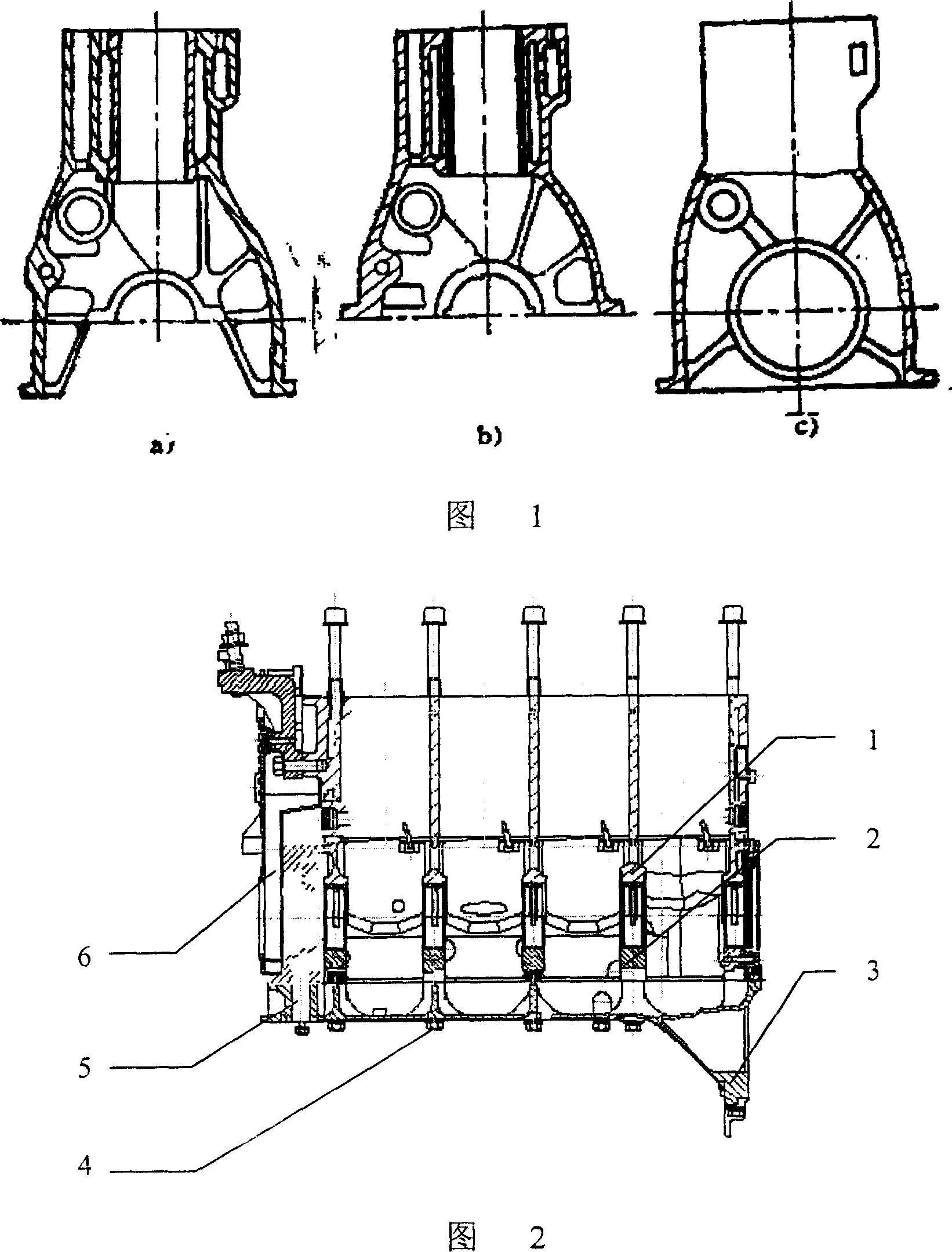 Novel IC engine cylinder block apron