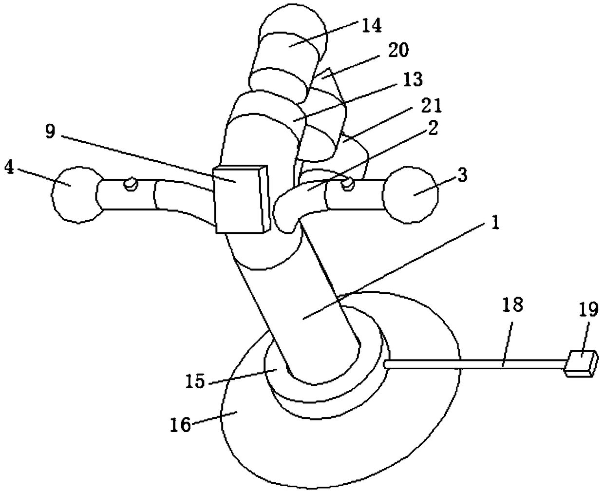 Multifunctional anesthesia depth monitoring device used in anesthesiology department