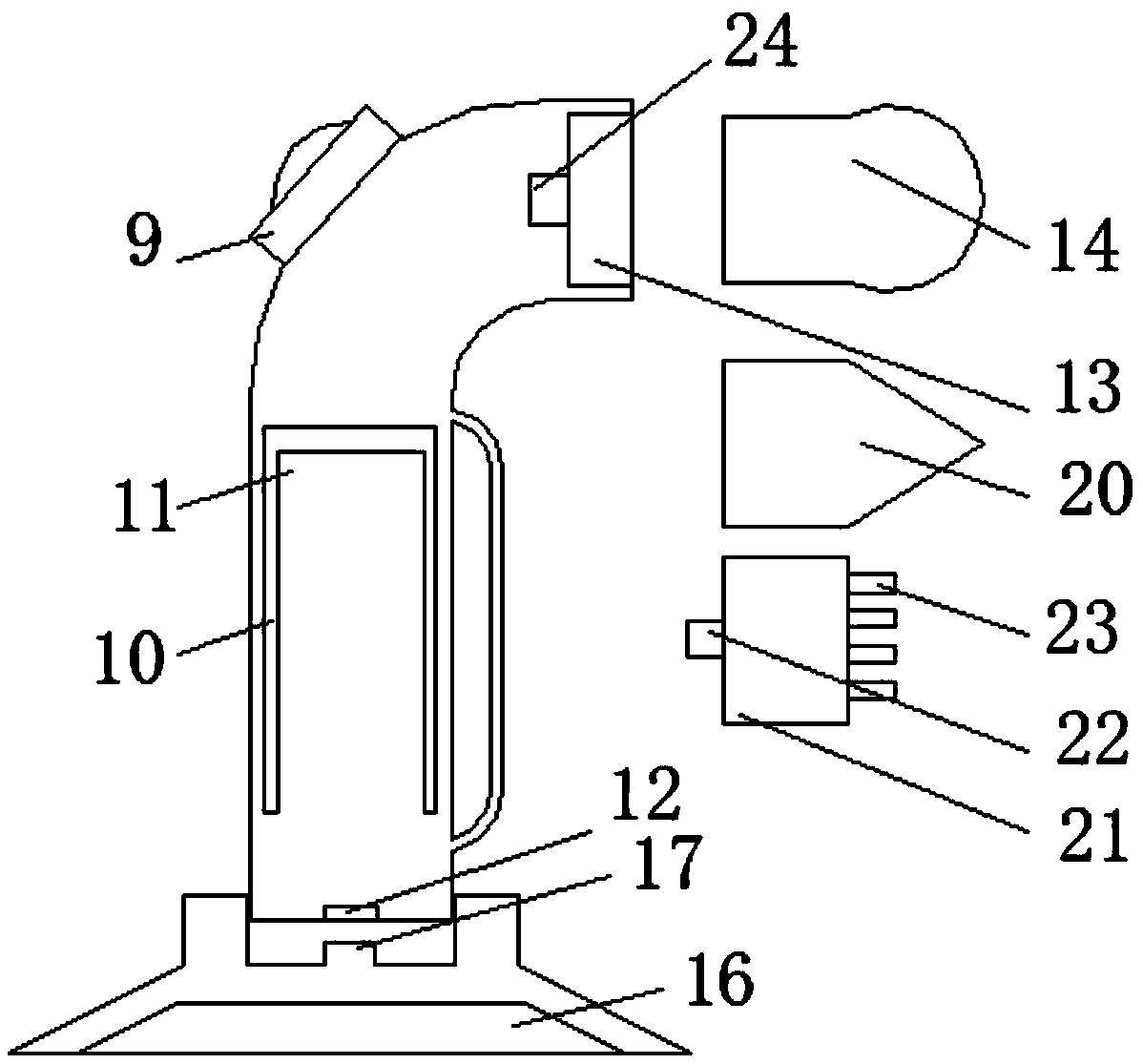 Multifunctional anesthesia depth monitoring device used in anesthesiology department