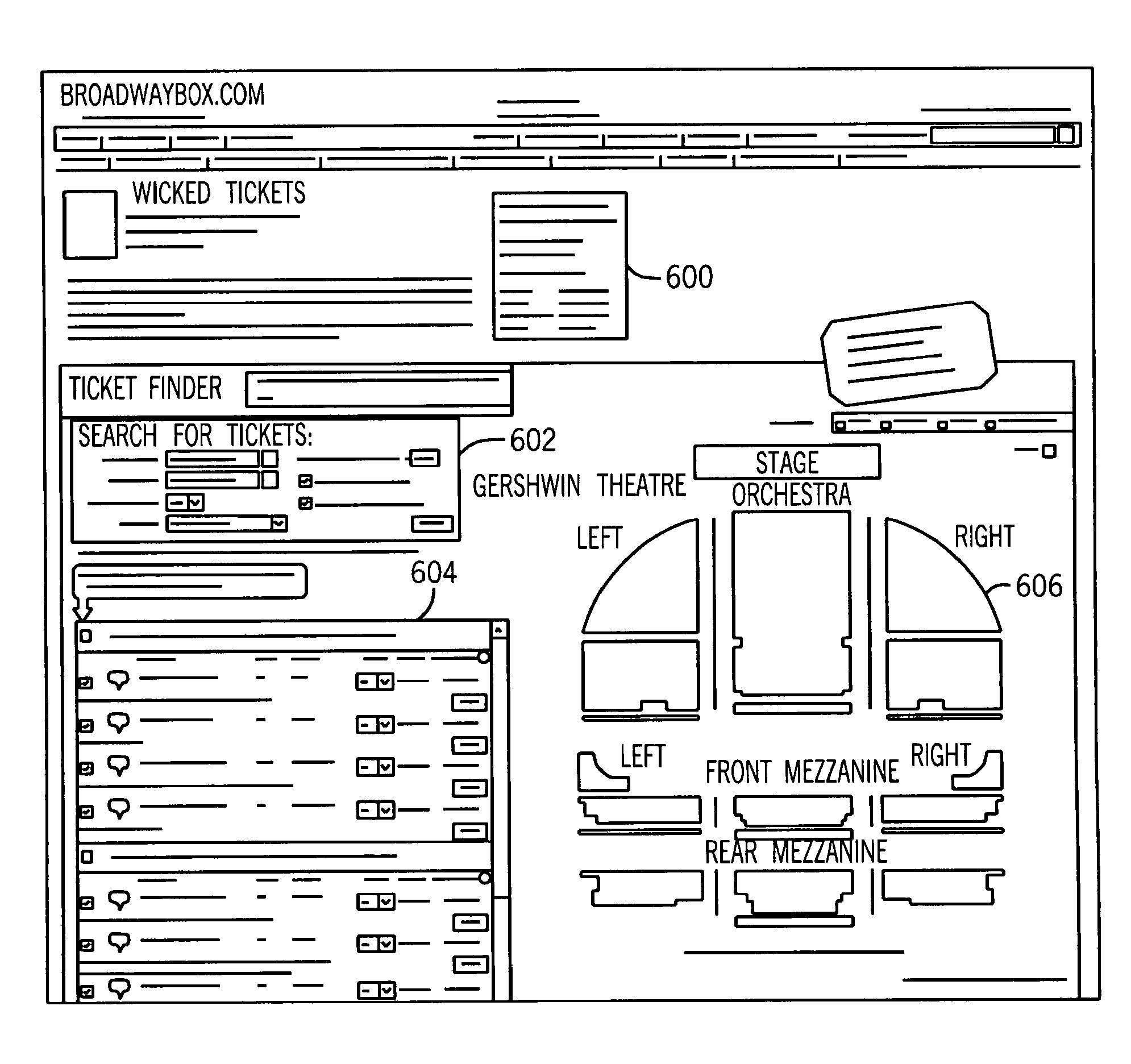 System and method for ticket selection and transactions