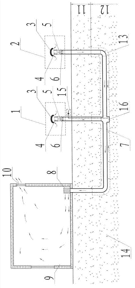 Multipoint air inlet-based replacement ventilation system by using geothermal energy