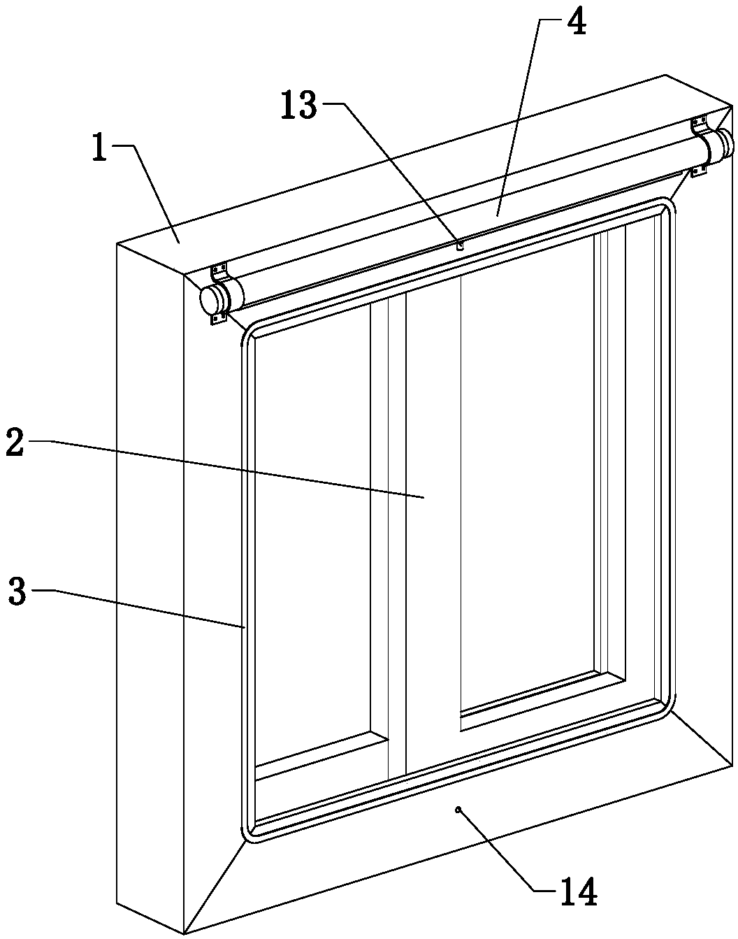 Magnetically closed anti-mosquito window