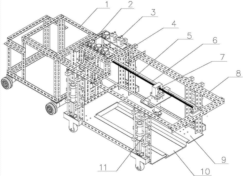 Rolled steel transport vehicle