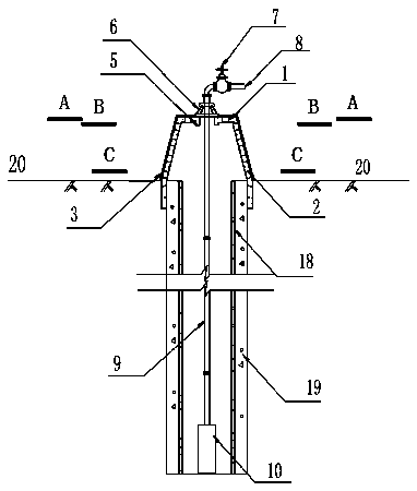 Table-type reversed-filtering recharging and water-drawing dual-purpose well head device