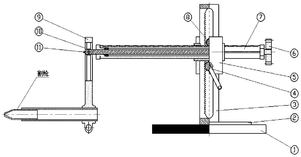 Bell-type transformer oil tank lower-section bent bottom plate hole-forming tool