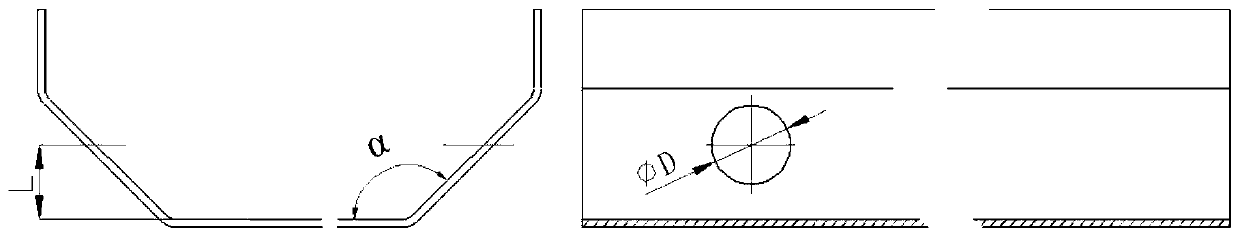 Bell-type transformer oil tank lower-section bent bottom plate hole-forming tool