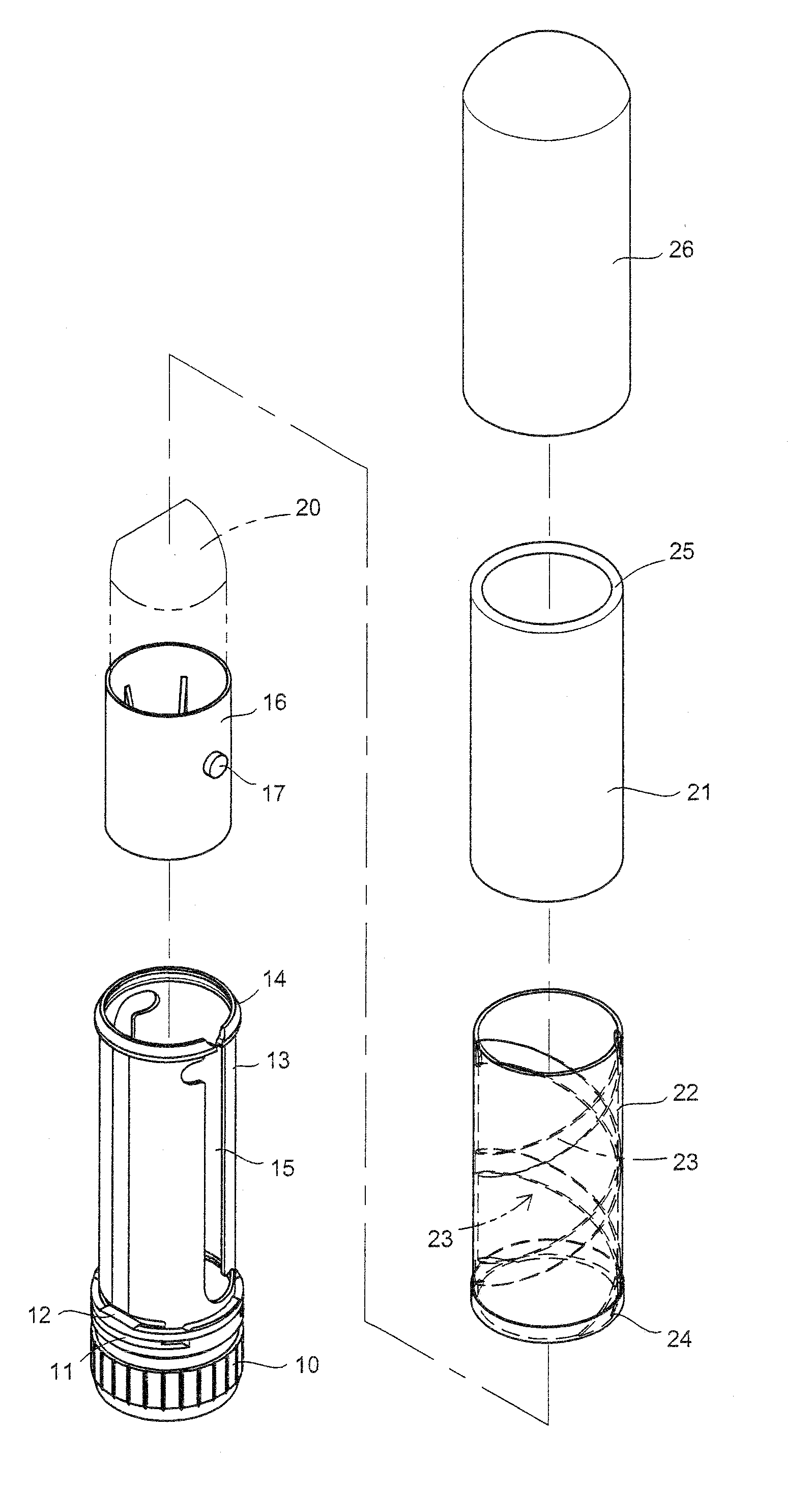 Assembling structure of intermediate tube of lipstick