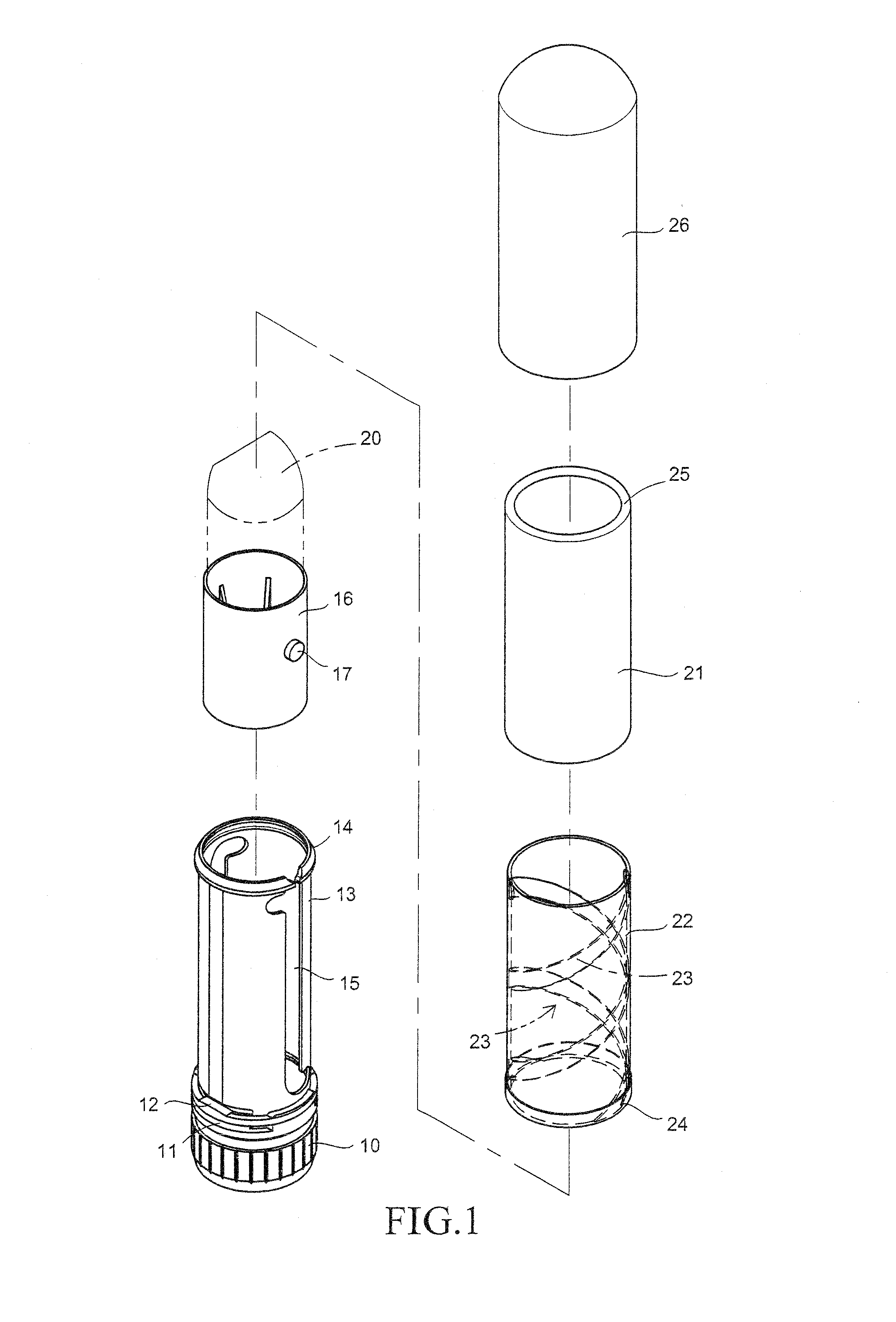 Assembling structure of intermediate tube of lipstick