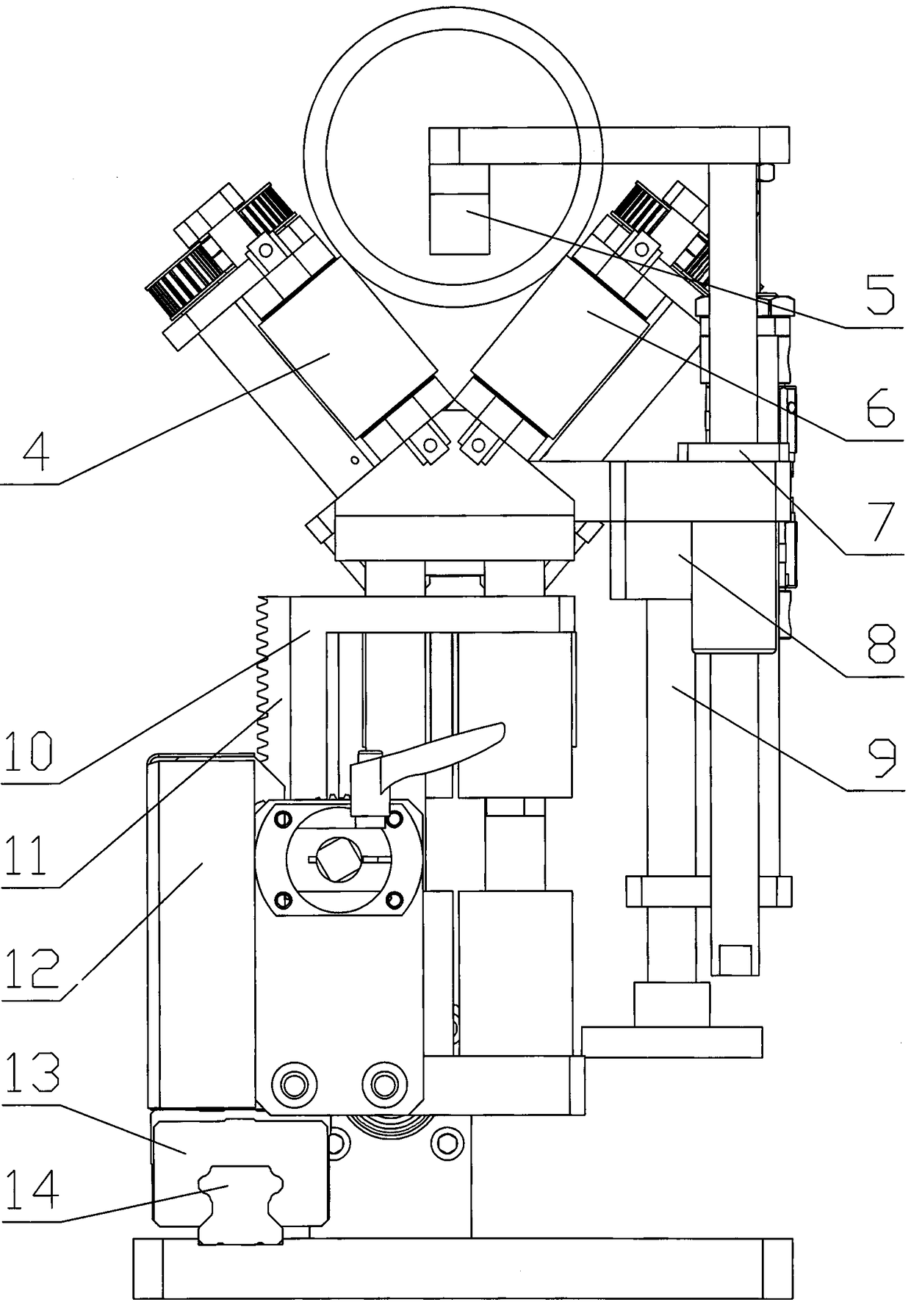 Feeding mechanism of paper tube cores