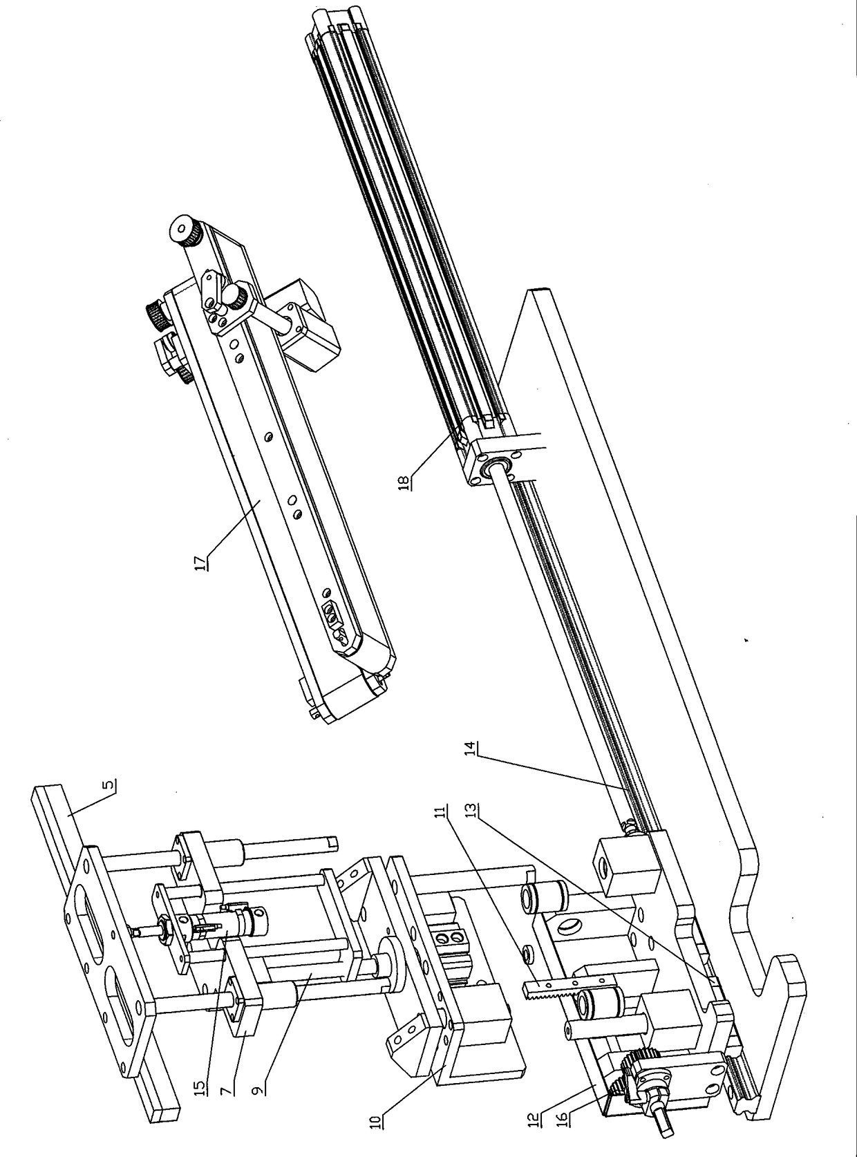 Feeding mechanism of paper tube cores