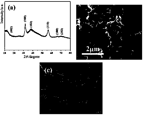 A low-layer mose  <sub>2</sub> Preparation method of nanosheet/nitrogen and phosphorus co-doped graphene composite nanomaterial