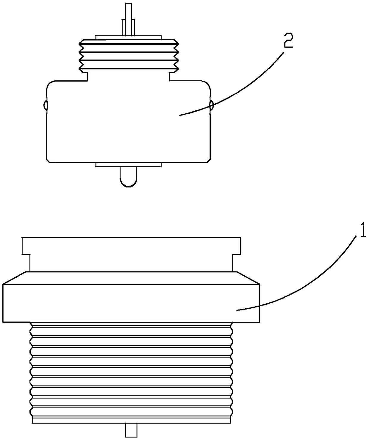 Magnetic attraction connector of lamp