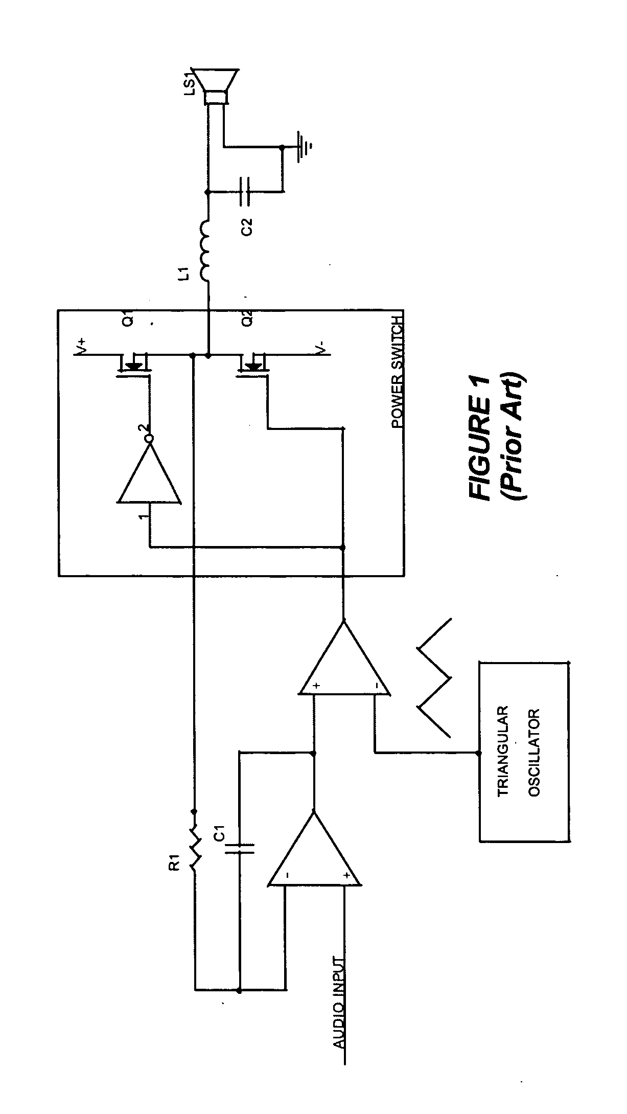 Self-oscillating switching amplifier