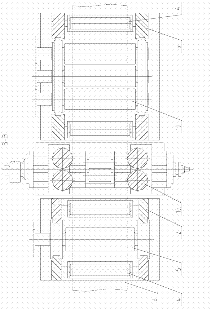 Roll gap adjusting device of plate-levelling machine