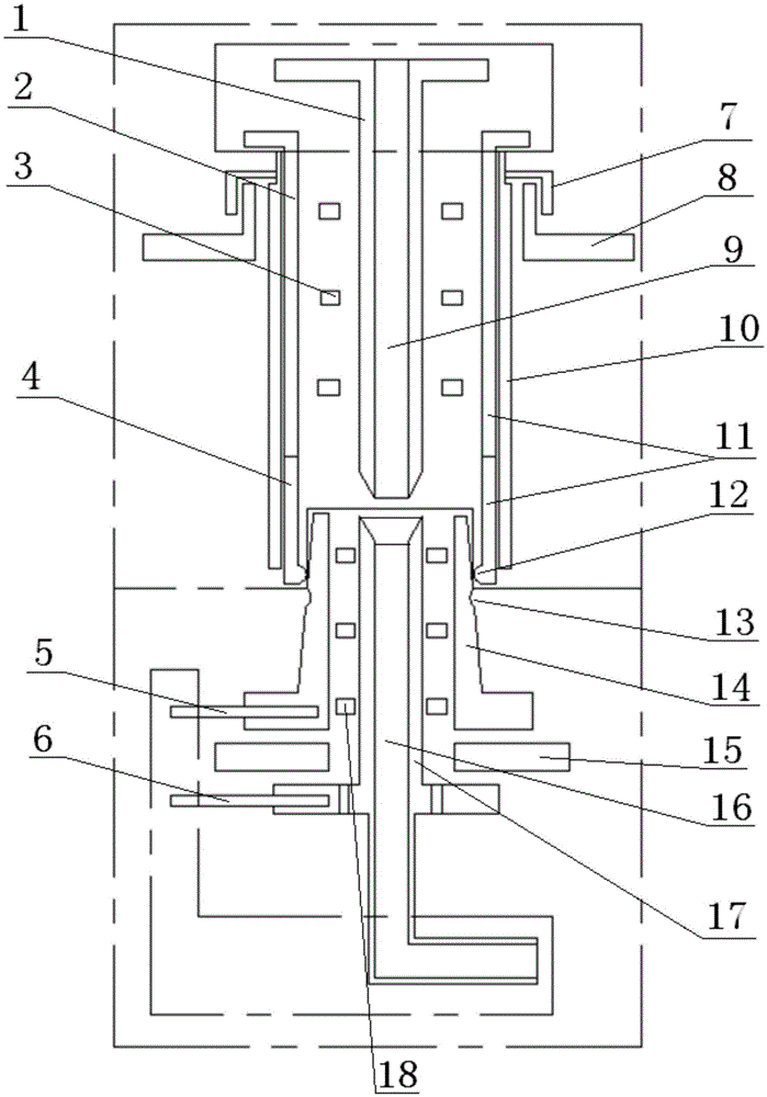 Current lead structure for superconducting magnet