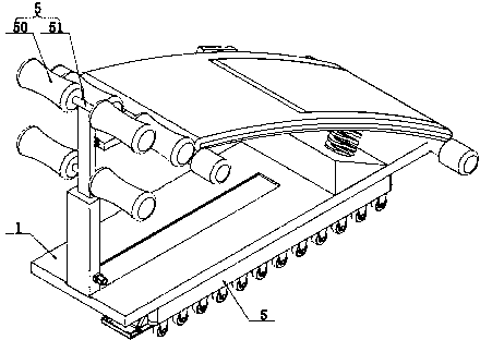 Easy-to-move-and-fix dual-purpose fitness supine board