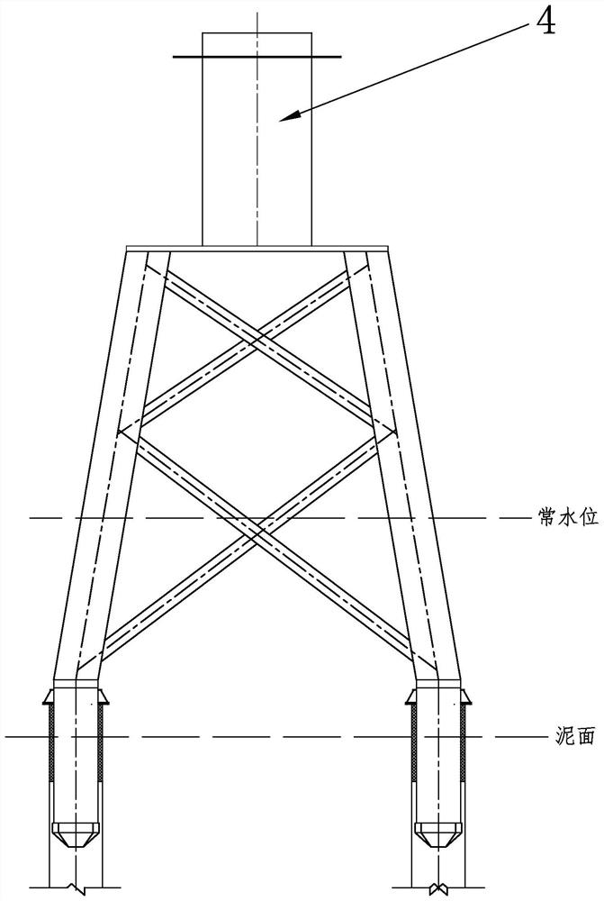 A method for removing the foundation of an offshore wind power jacket