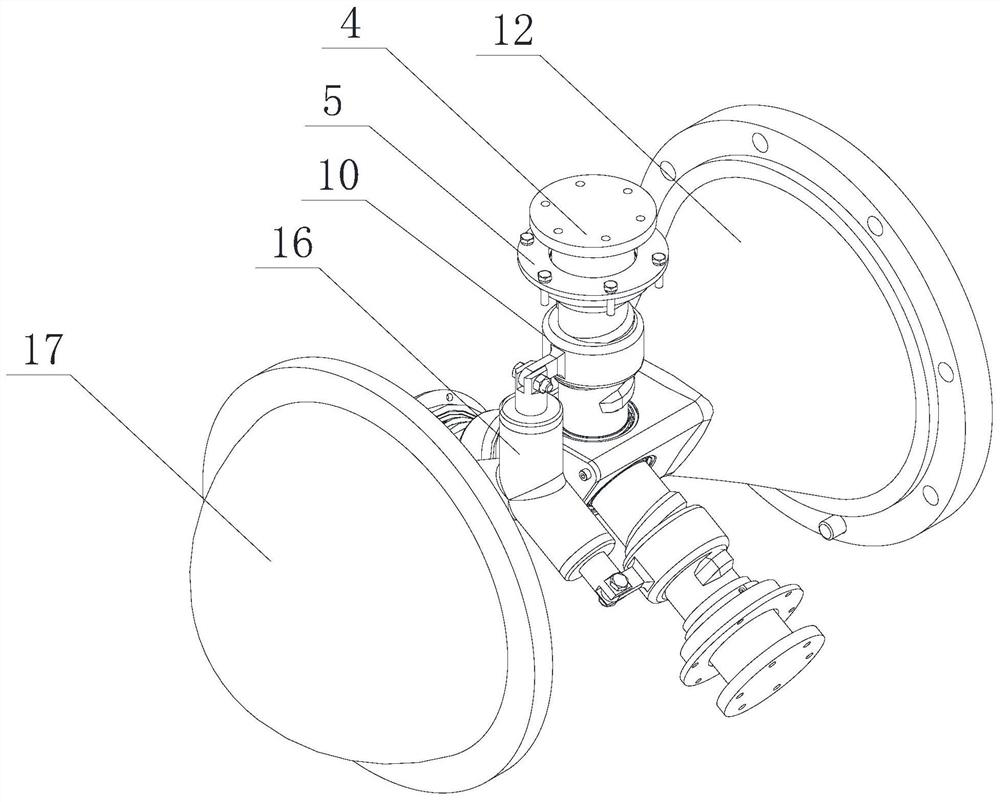 A pitch-variable mechanism of a helical auxiliary drive type horizontal-axis ocean current energy generating set