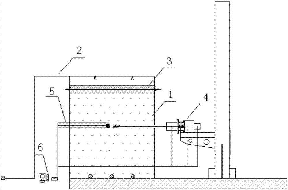 Start-up test system for simulating trench bed deposits disturbed by upstream debris flow