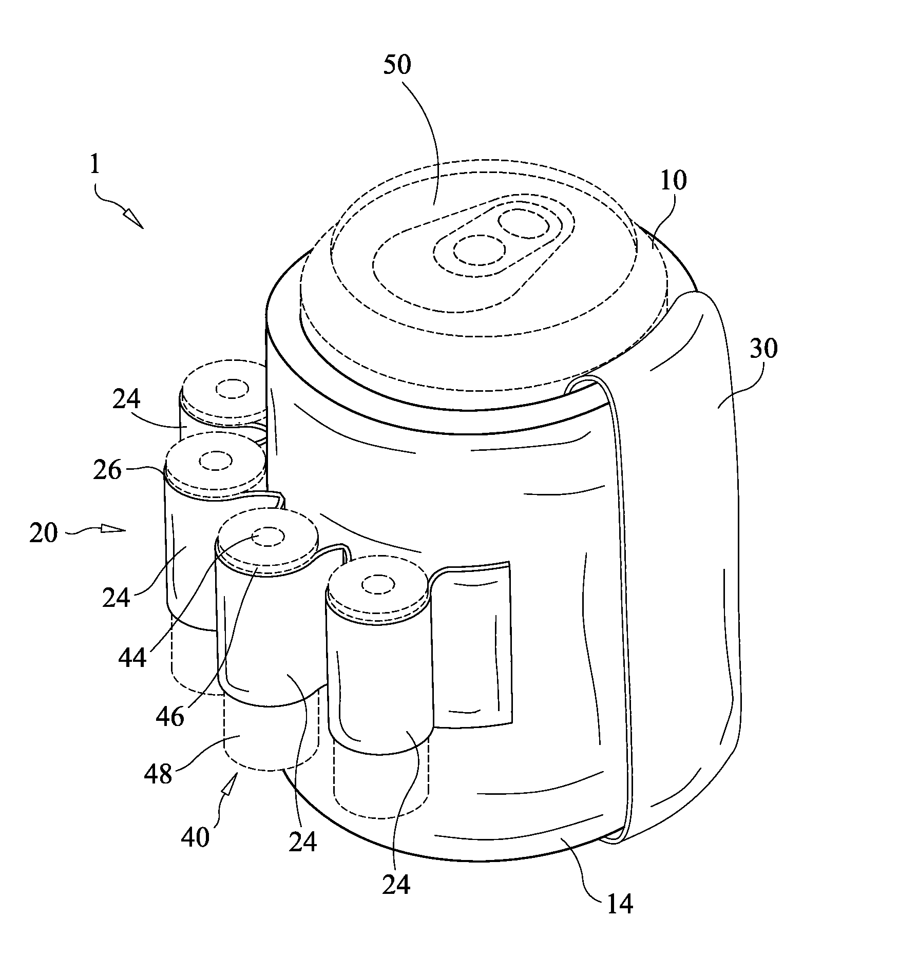 Ammunition-holding beverage insulator