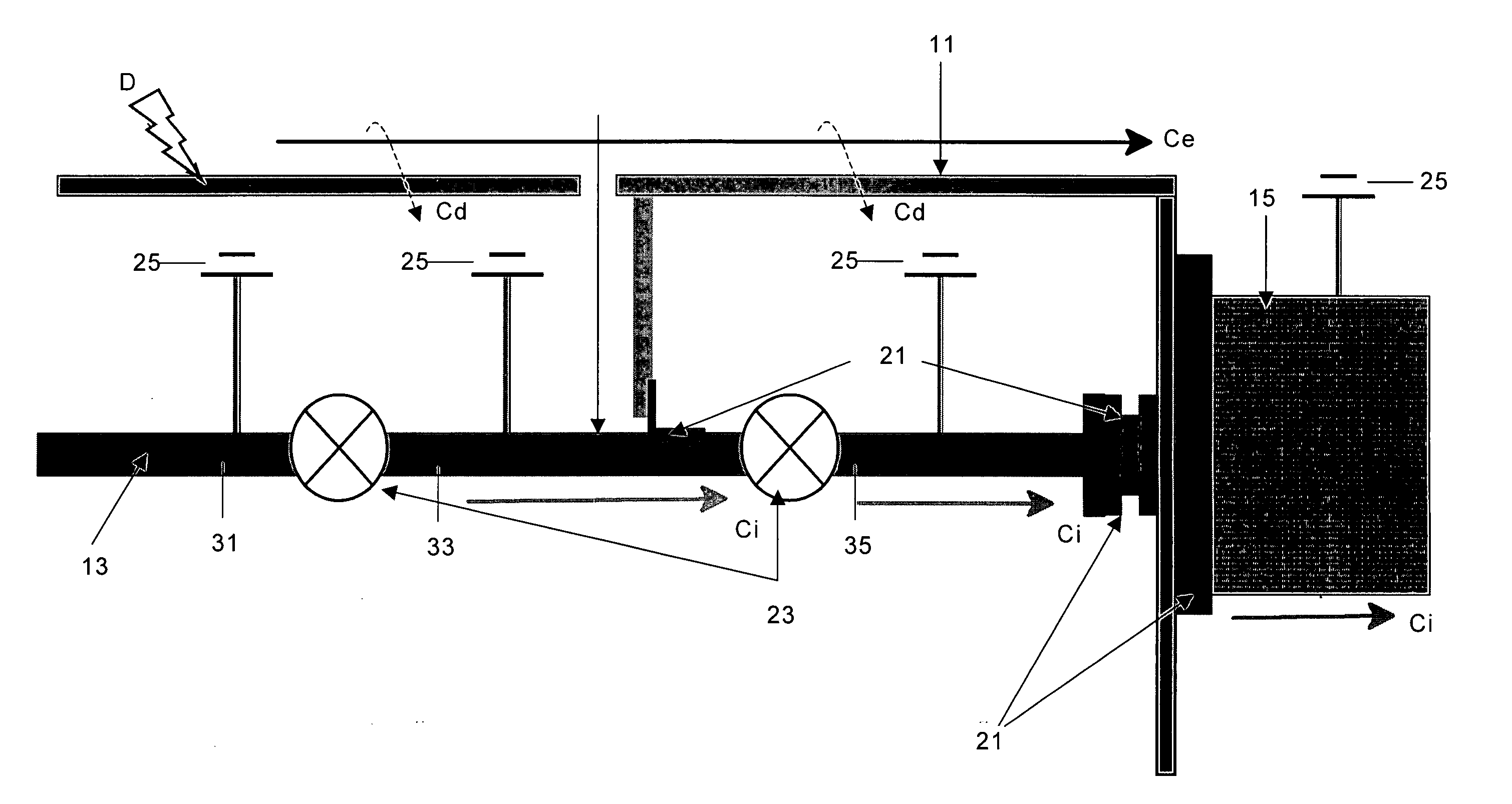 Method of protecting fuel tanks manufactured with composites against electrical discharges