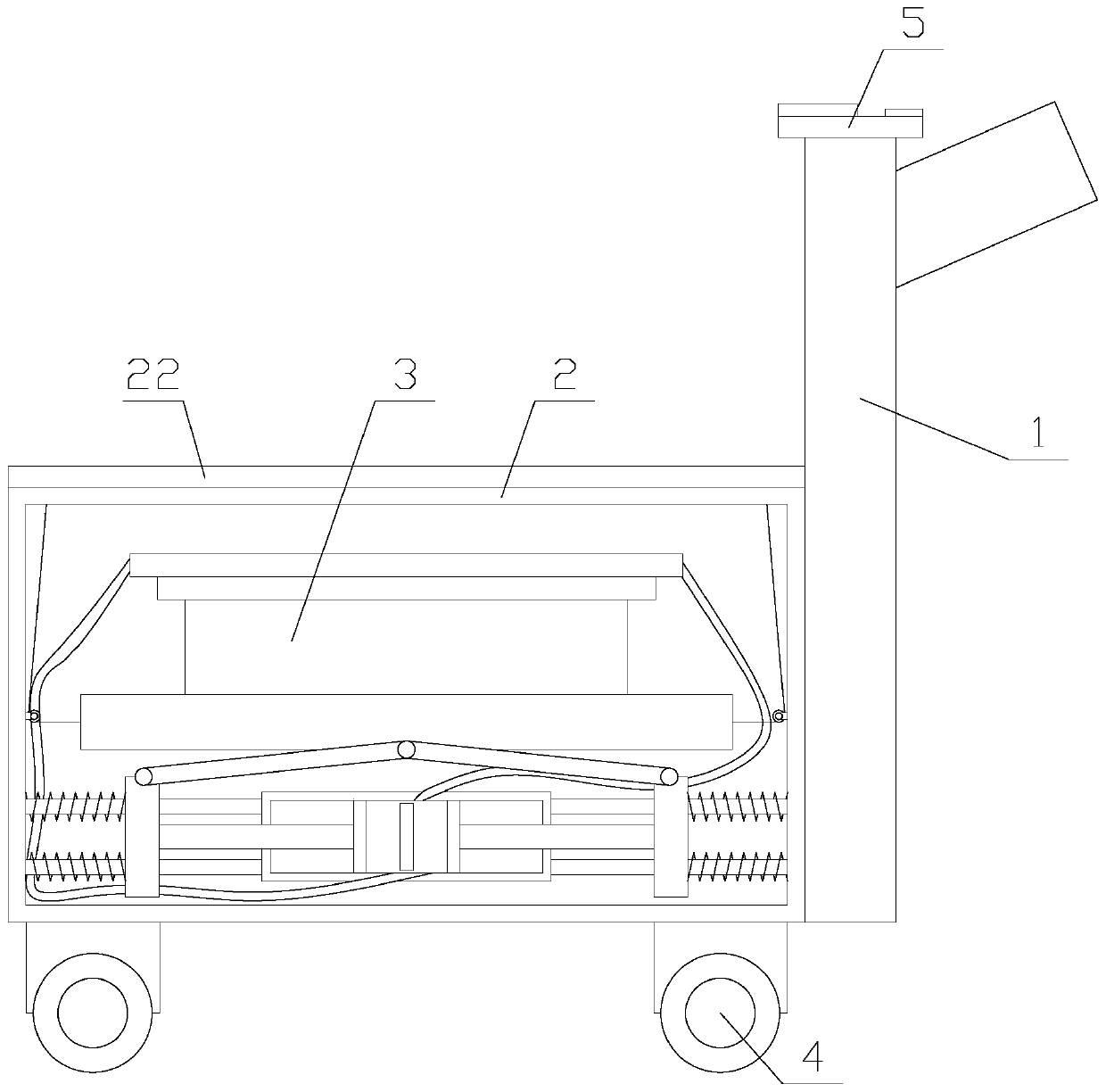 Heat dissipation type geological radar detection equipment with shock absorption function