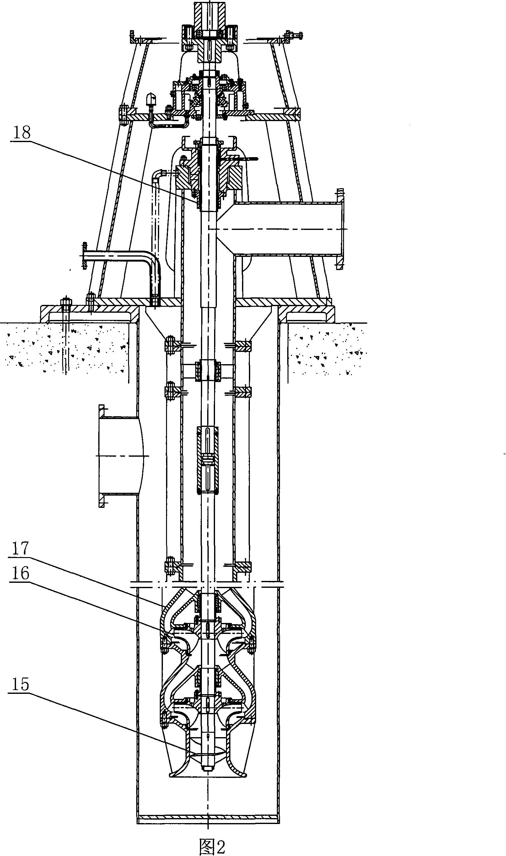 Vertical barrel pocket type extraction pump