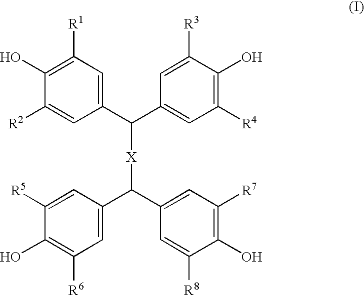 Composition of epoxy resin and clathrate of tetrakisphenol and epoxy-reactive curing compound