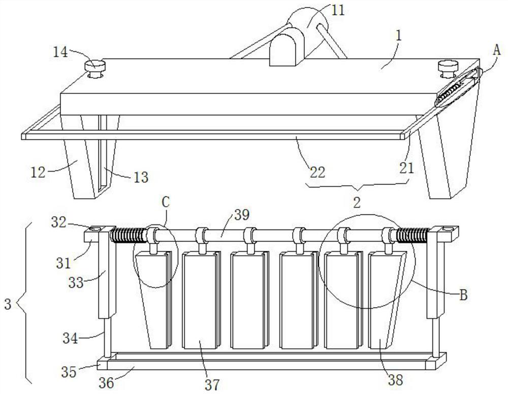 Auxiliary channeling device for sweet potato planting and channeling method thereof