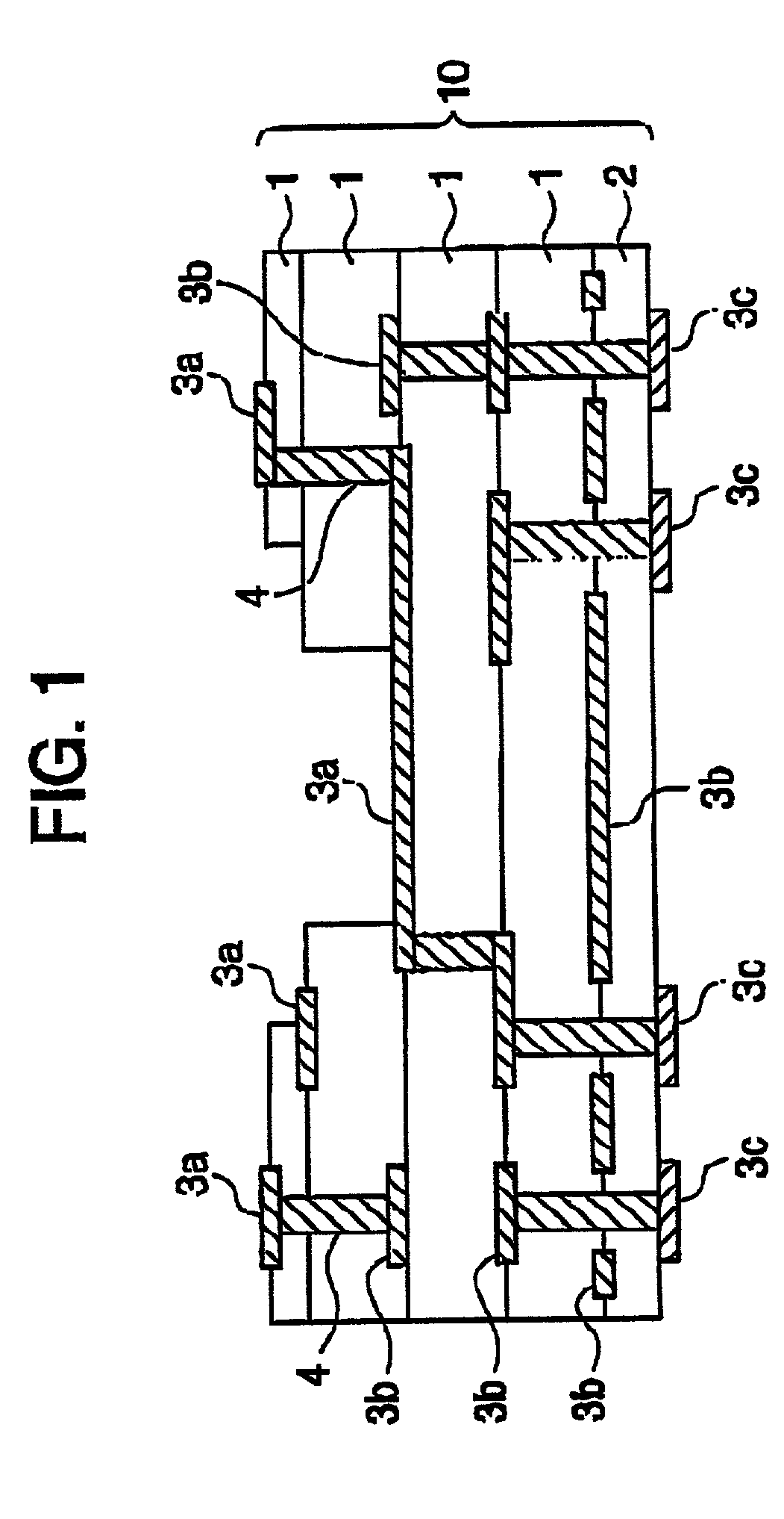 Composite ceramic board, method of producing the same, optical/electronic-mounted circuit substrate using said board, and mounted board equipped with said circuit substrate