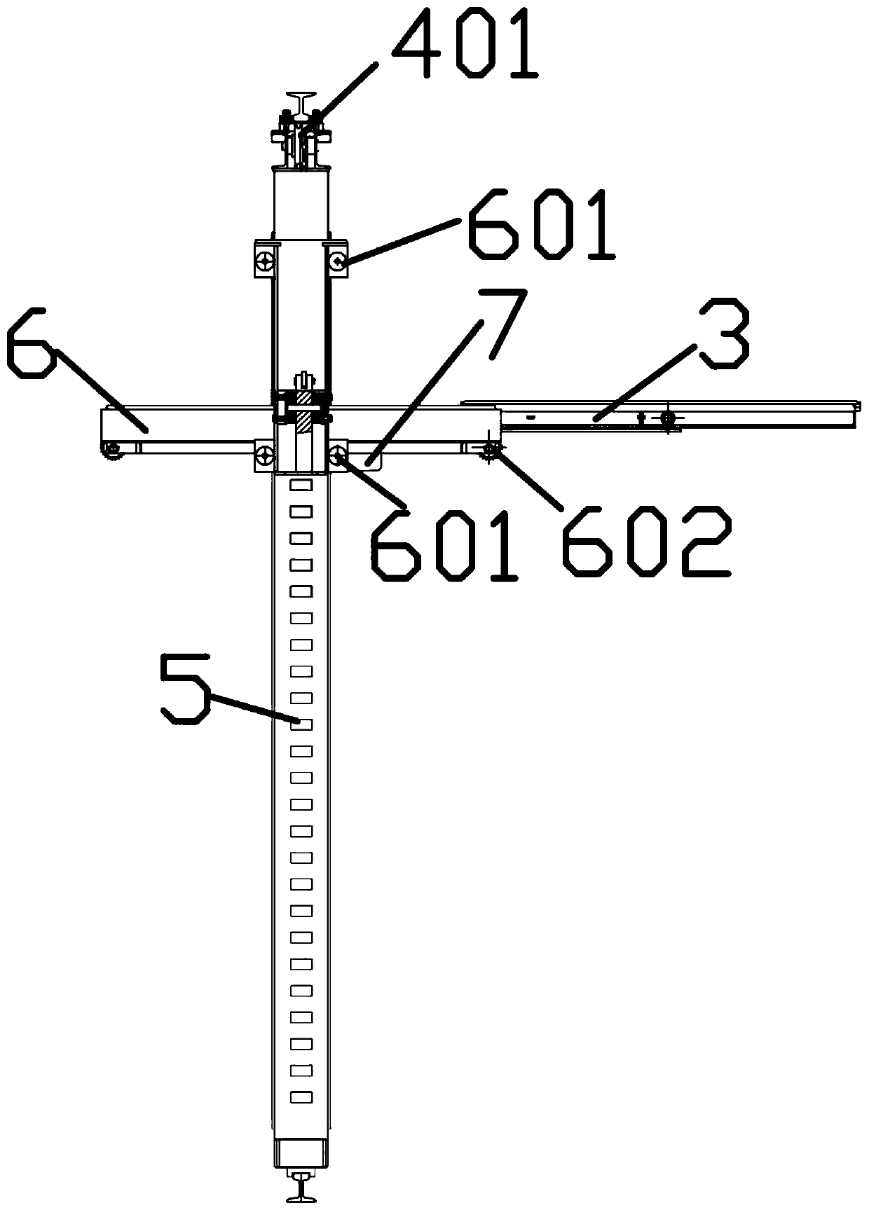 Stacking device for steel inspection laboratory of metallurgical enterprise