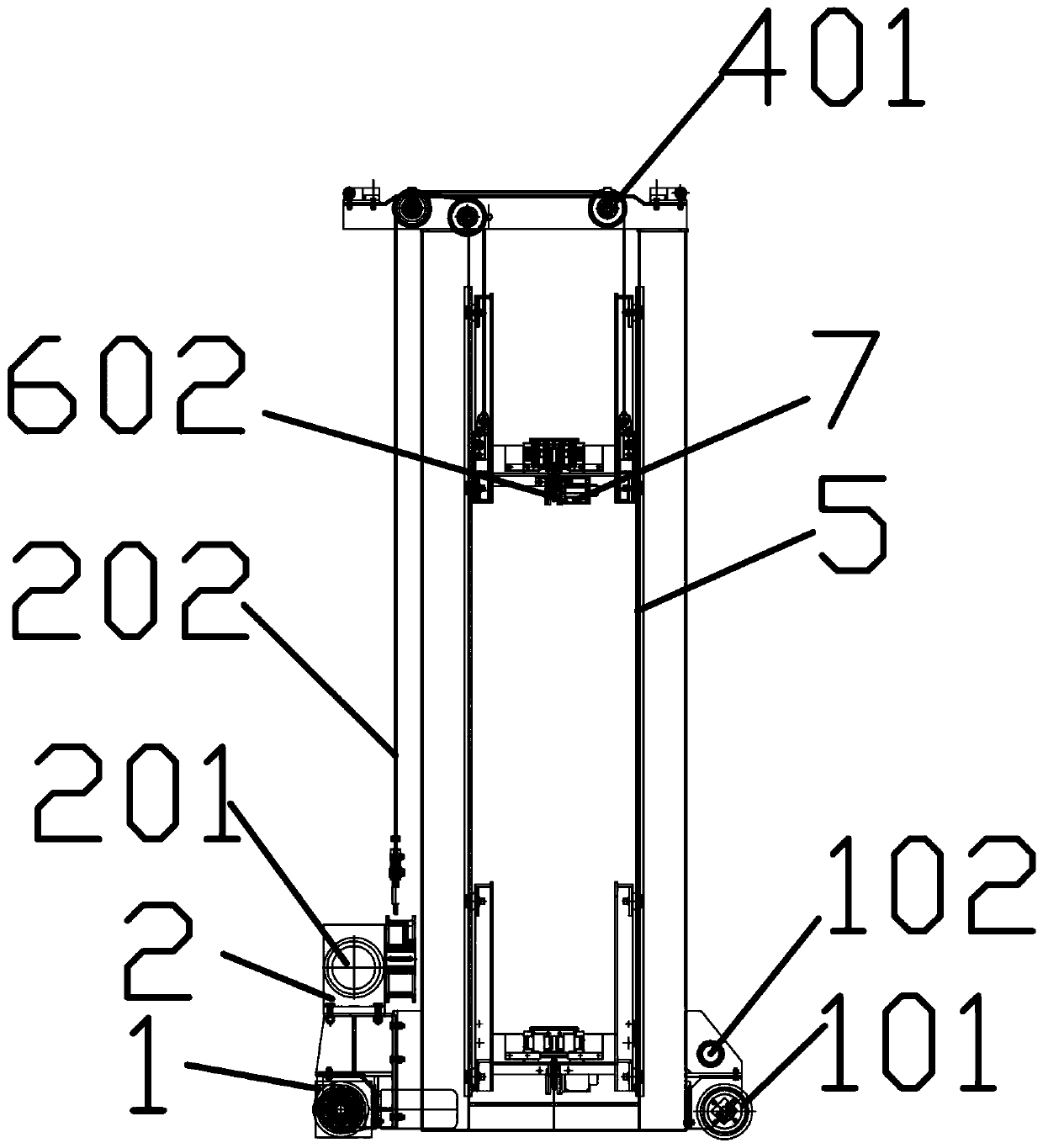 Stacking device for steel inspection laboratory of metallurgical enterprise