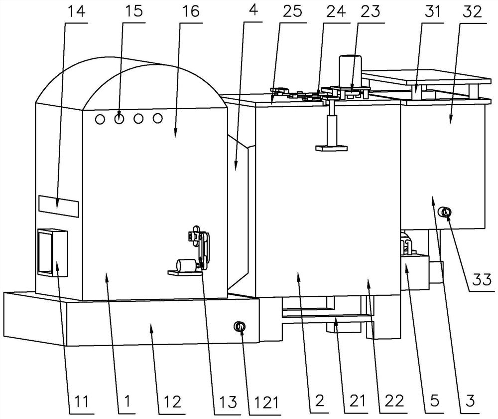 Purification device for organic waste gas treatment