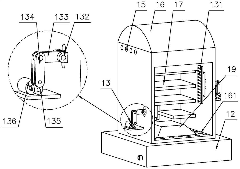 Purification device for organic waste gas treatment