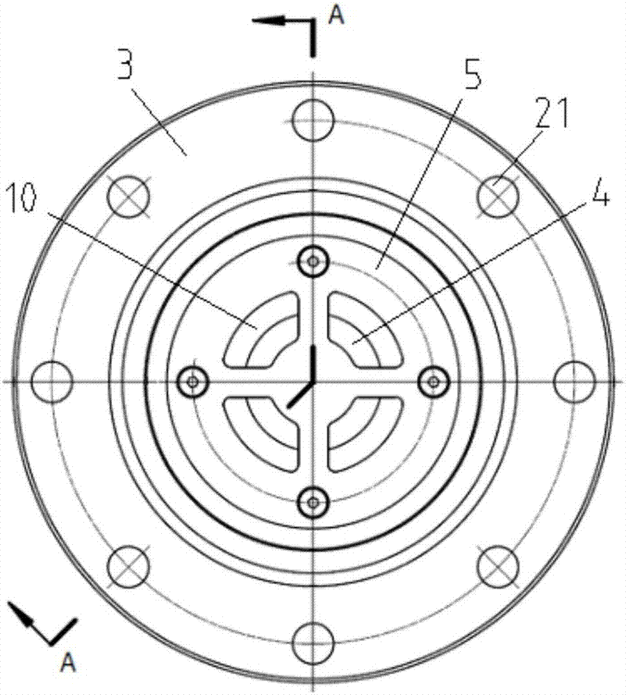 Solid-fluid rocket engine annular-seam-type plug nozzle