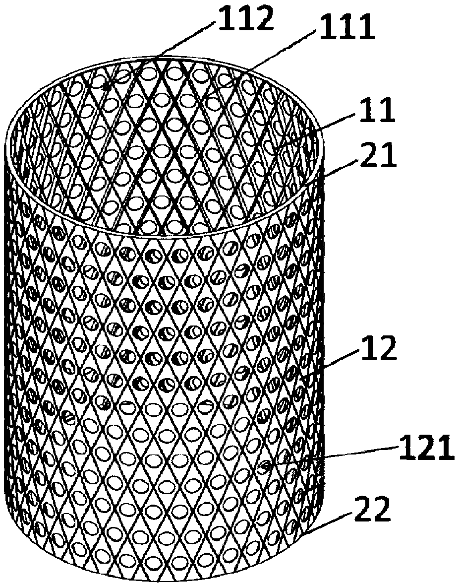 Diaphragm opening stiffened bearing cylinder