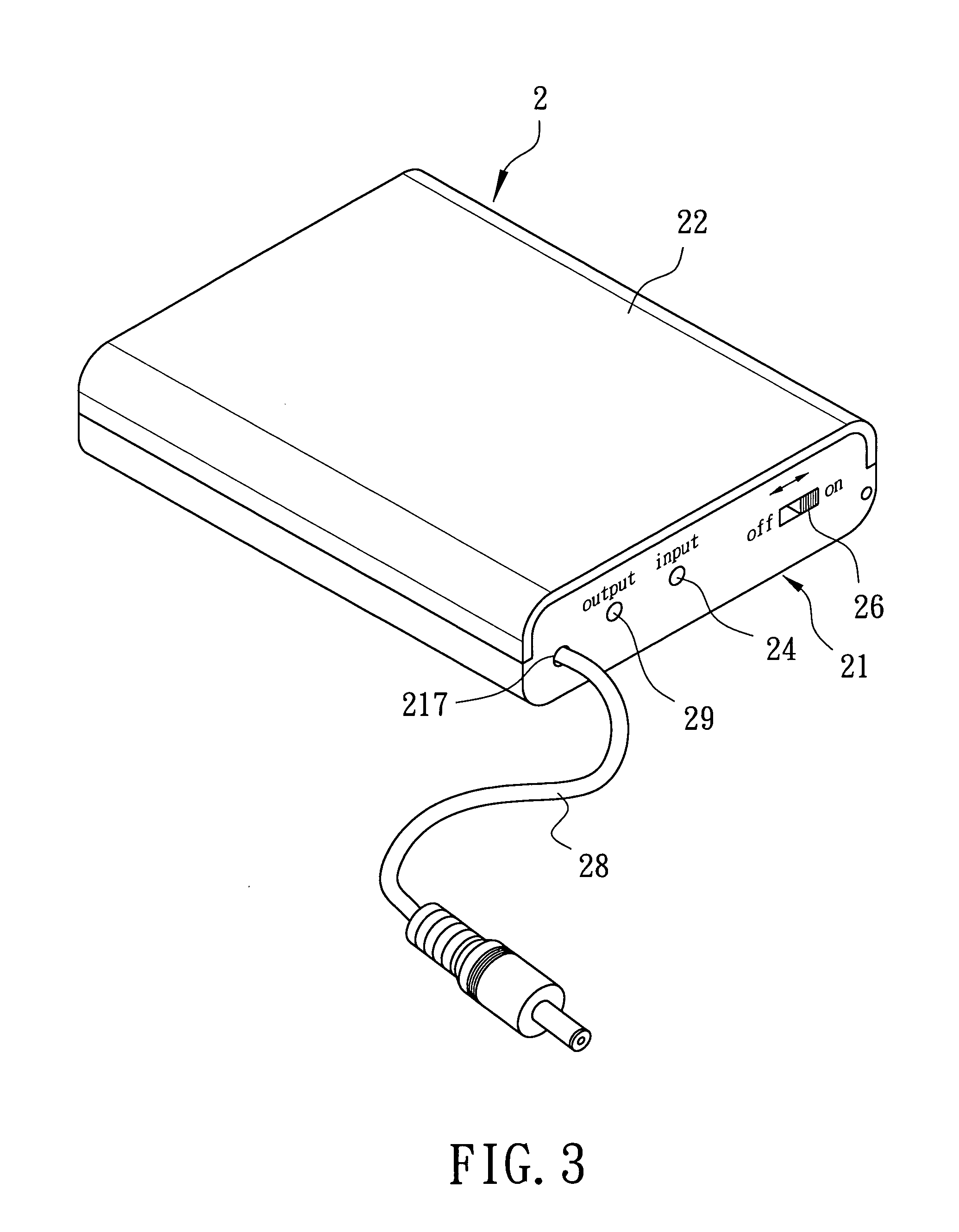 Portable power supplying device