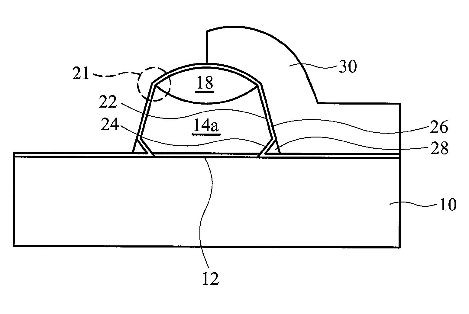 Floating gate with unique profile by means of undercutting for split-gate flash memory device