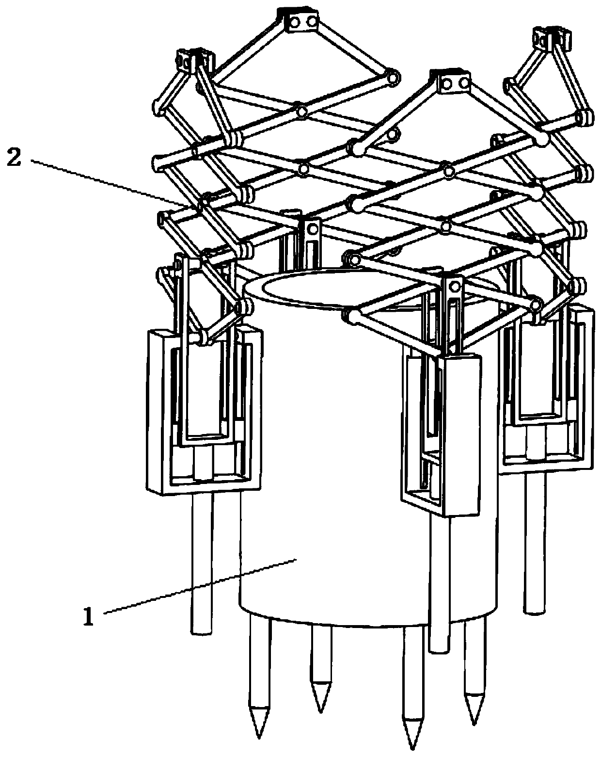 A fruit tree support structure
