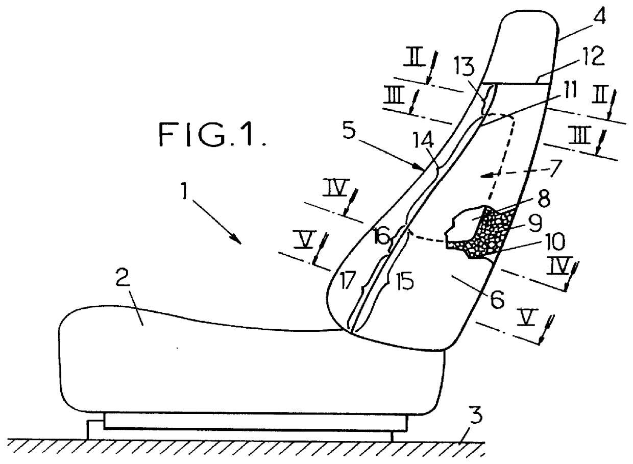 Vehicle seat provided with a lateral airbag